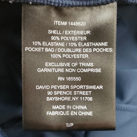 32 Degrees Cool Men's Indigo Blue Athletic Stretch Shorts Zipper Pockets Small - Picture 10 of 13